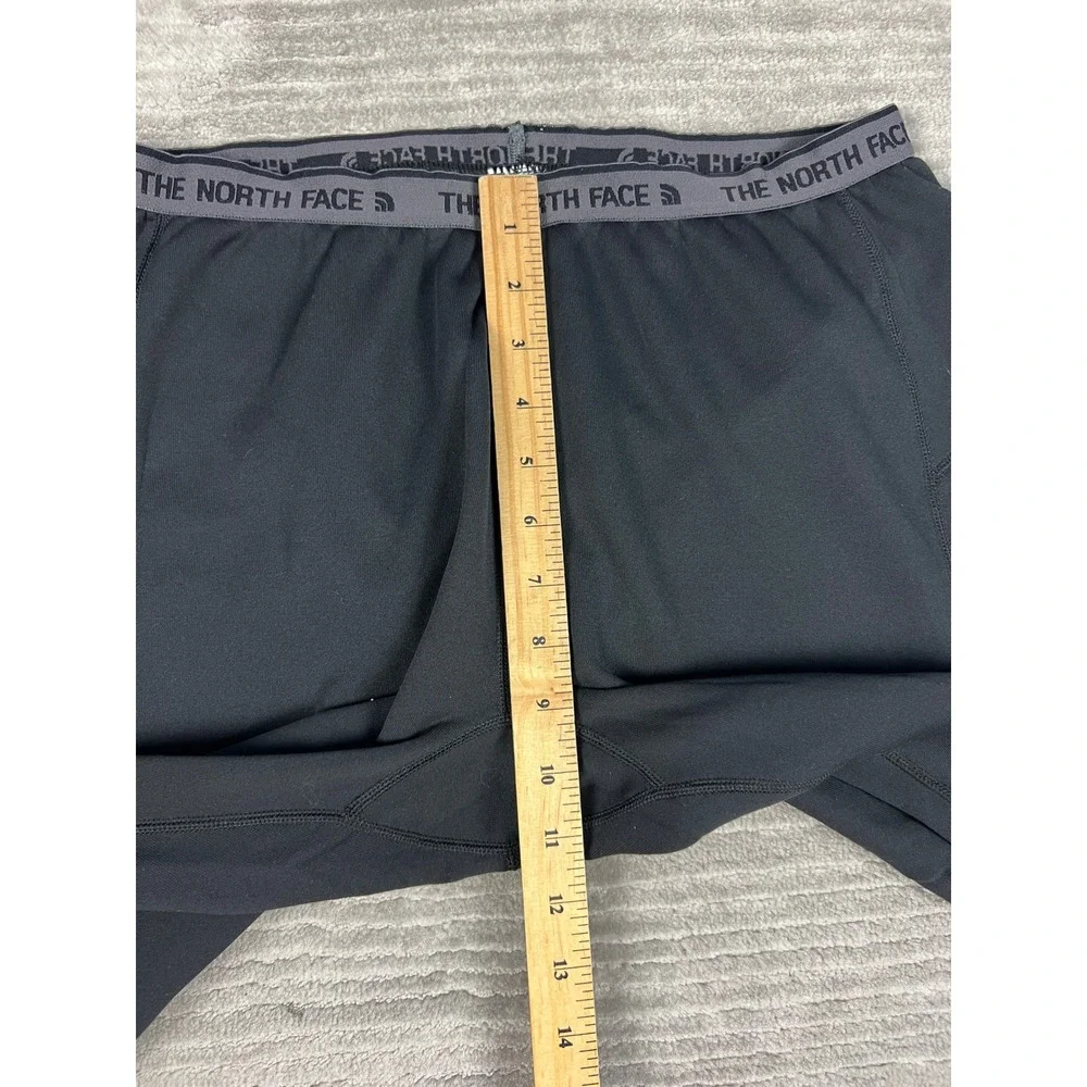 The North Face Leggings Mens L Black FlashDry Base Layer Tights Logo Waistband